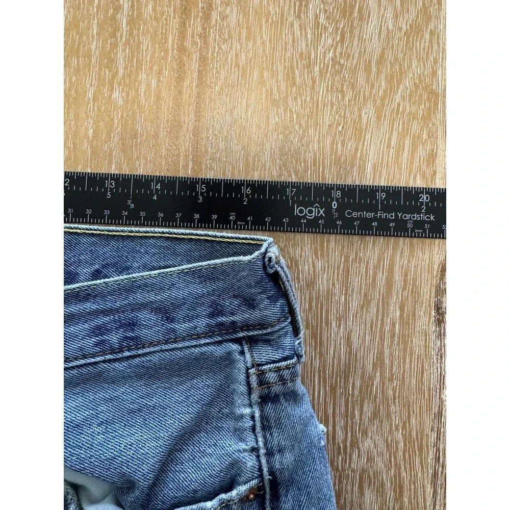 Levis 505 Regular Fit Jeans Mens 34x32 Blue Denim Classic Straight Leg Cut
